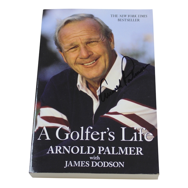 Arnold Palmer Signed 'A Golfers Life' Book by Arnold Palmer w/James Dodson - Paperback JSA ALOA