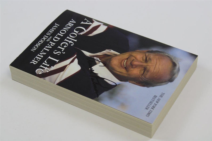 Arnold Palmer Signed 'A Golfers Life' Book by Arnold Palmer w/James Dodson - Paperback JSA ALOA