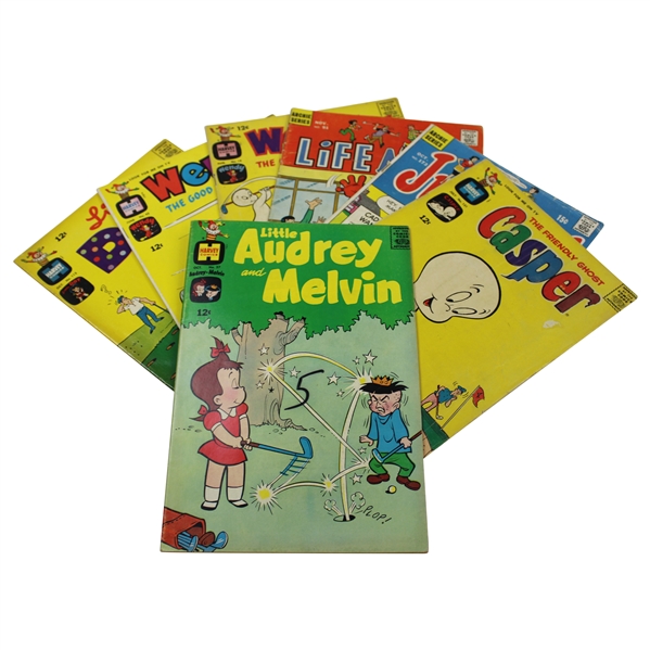 Lot of Seven (7) 1960s Comics Including Little Audrey & Melvin