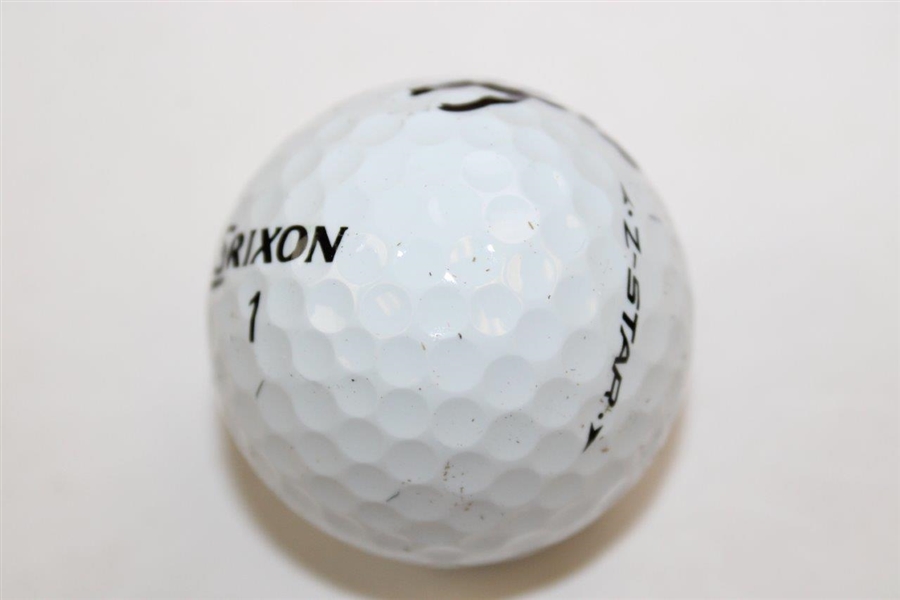 Larry Mize Signed Srixon Logo Golf Ball JSA ALOA