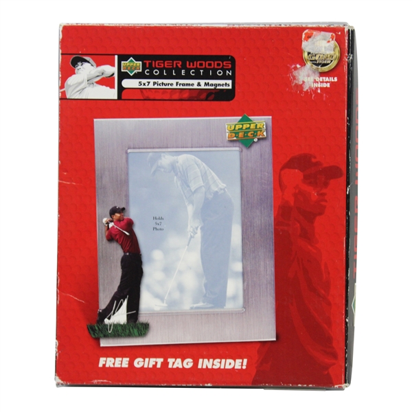 Tiger Woods Upper Deck Collection 5x7 Picture Frame & Magnets in Original Unopened Box