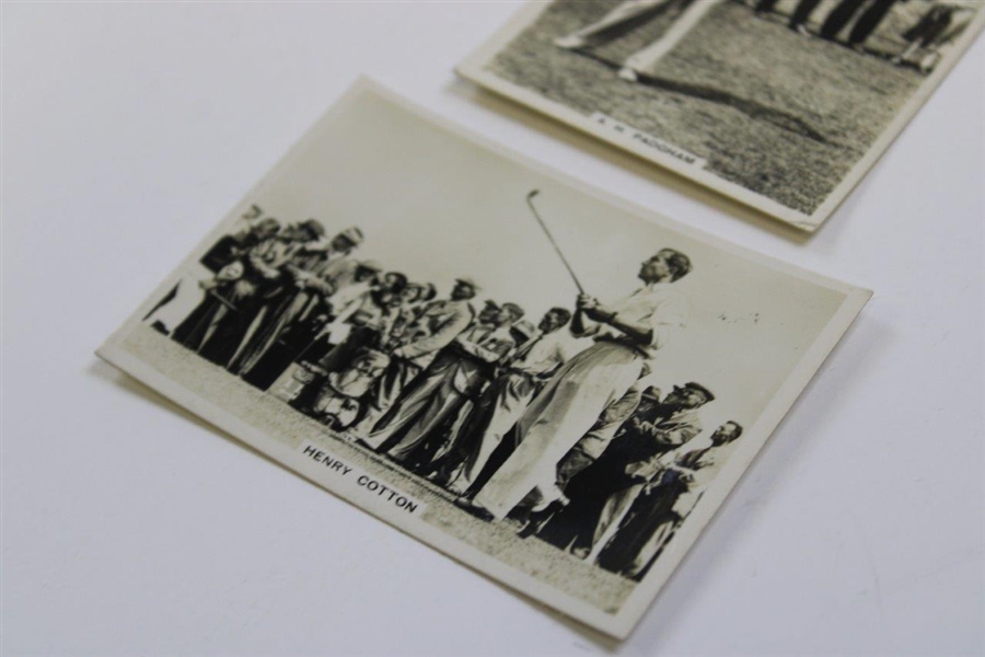 Two (2) 1936 Henry Cotton & A.H. Padgham Ardath Tobacco Photocards