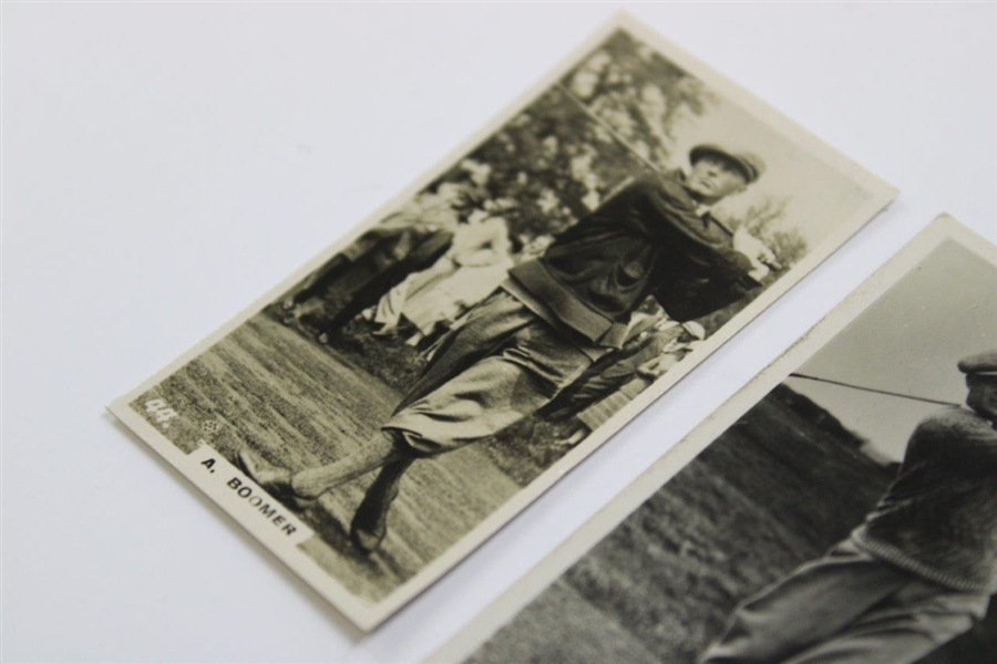 Two (2) 1926 A. Boomer & J. Sweetser Who's Who in Sport Tobacco Golf Cards