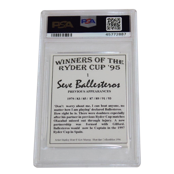 Seve Ballesteros 1996 Sheridan Coll. Winners/Ryder Cup 95 Card #1 PSA 9 #45772887