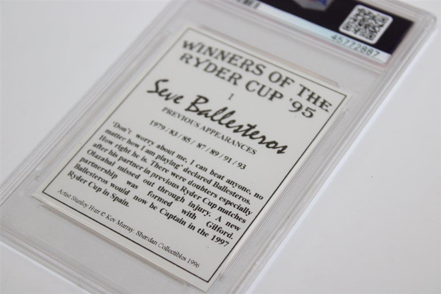 Seve Ballesteros 1996 Sheridan Coll. Winners/Ryder Cup 95 Card #1 PSA 9 #45772887