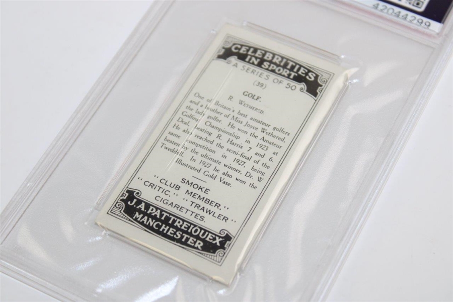 R. Wethered 1930 J. A. Pattreiouex Celebrities In Sport Card #39 PSA 5 #42044299
