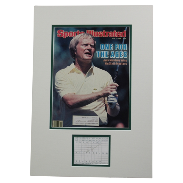 Jack Nicklaus Signed Cut Signature Magazine Display Poster PSA #AN06402
