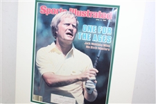 Jack Nicklaus Signed Cut Signature Magazine Display Poster PSA #AN06402