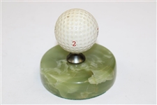 1971 International PGA Ryder Cup Logo Golf Ball on Marble Stand