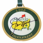 Jack Nicklaus Signed 1998 Masters Tournament Bag Tag JSA ALOA