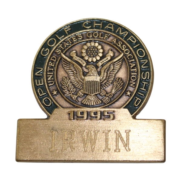 Hale Irwins 1995 US Open at Shinnecock Hills Contestant Badge 