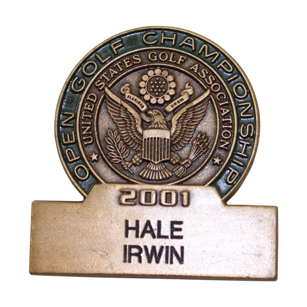 Hale Irwins 2001 US Open at Southern Hills Contestant Badge 