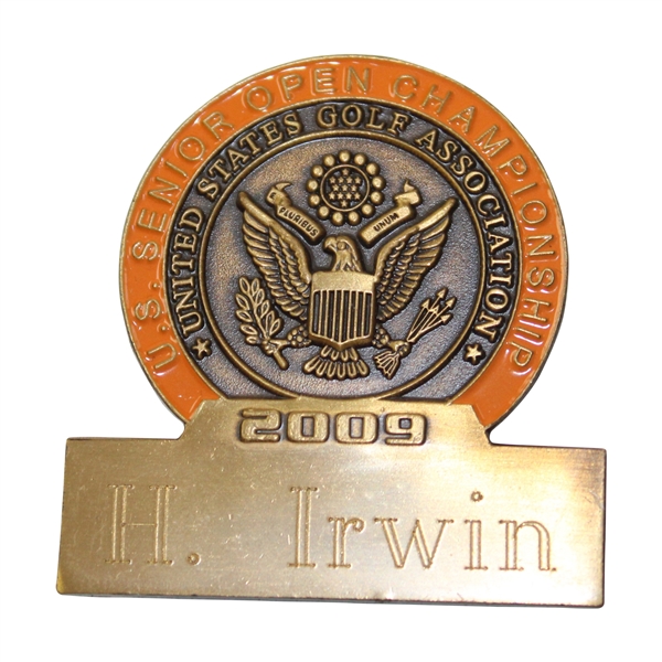 Hale Irwins 2009 US Senior Open at Crooked Stick Contestant Badge 