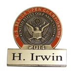 Hale Irwins 2014 US Senior Open at Oak Tree National Contestant Badge 