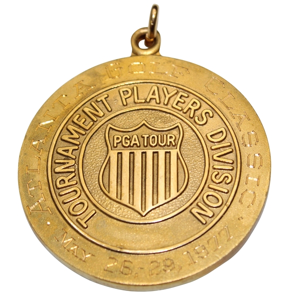 Champion Hale Irwins 1977 Atlanta Golf Classic 10k Gold Winners Medal