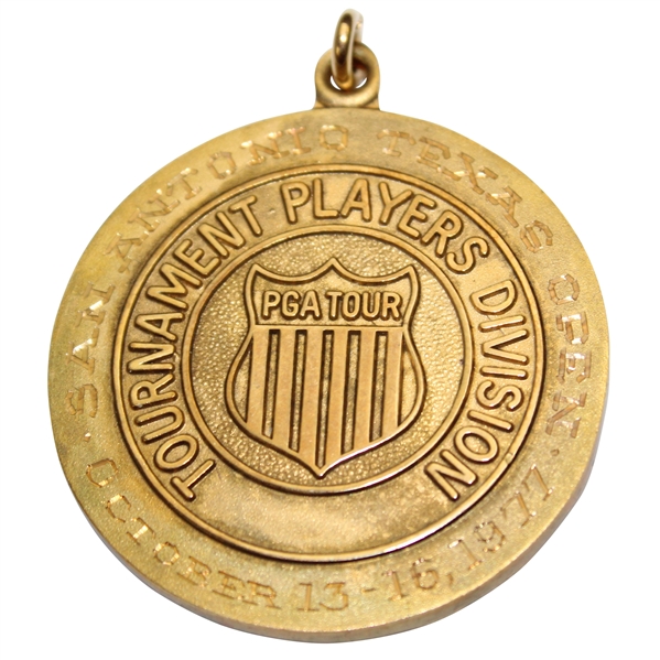 Champion Hale Irwins 1977 San Antonio Texas Open Gold 10k Winners Medal