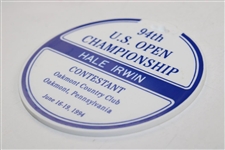 Hale Irwin's 1994 US Open at Oakmont CC Contestant Bag Tag