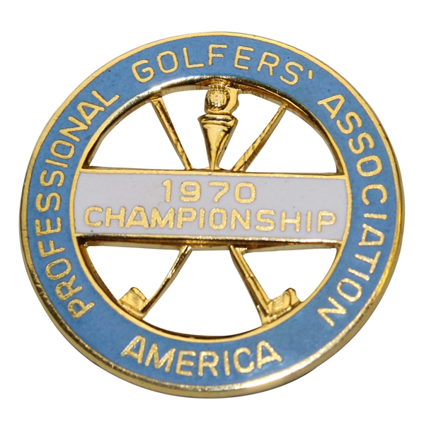 Hale Irwin's 1970 PGA Championship Circle Logo Lt Blue Badge