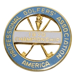 Hale Irwins 1970 PGA Championship Circle Logo Lt Blue Badge