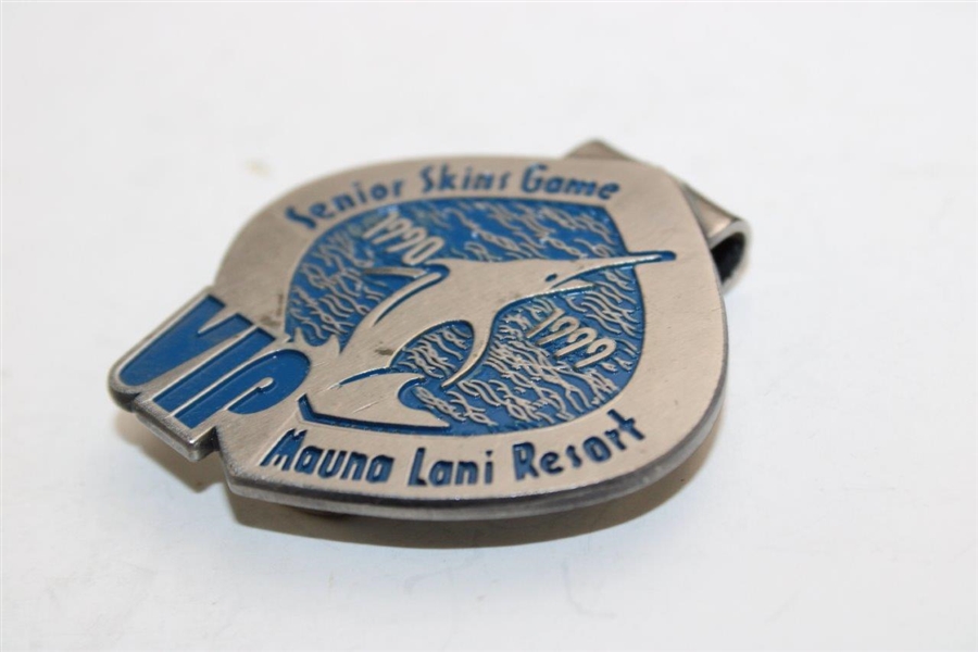 Hale Irwin's 1990-1999 Senior Skins Game VIP Mauna Lani Resort Badge/Clip