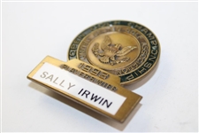 Sally Irwin's 1993 US Open Championship Player's Wife Badge