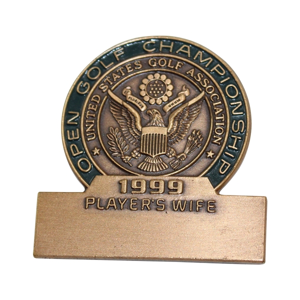 Sally Irwins 1999 US Open Championship Players Wife Badge