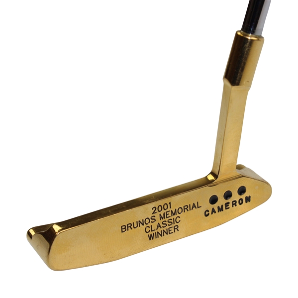Hale Irwin's Scotty Cameron Gold Plated Putter for 2001 Bruno's Memorial Classic Win