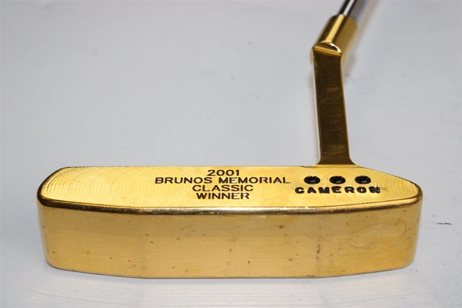 Hale Irwin's Scotty Cameron Gold Plated Putter for 2001 Bruno's Memorial Classic Win