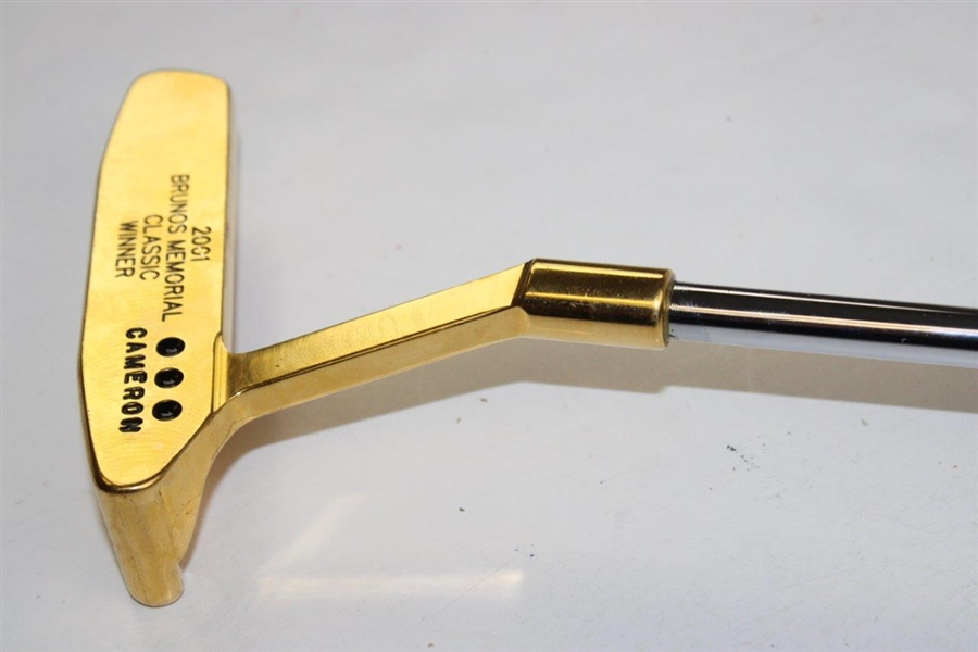 Hale Irwin's Scotty Cameron Gold Plated Putter for 2001 Bruno's Memorial Classic Win