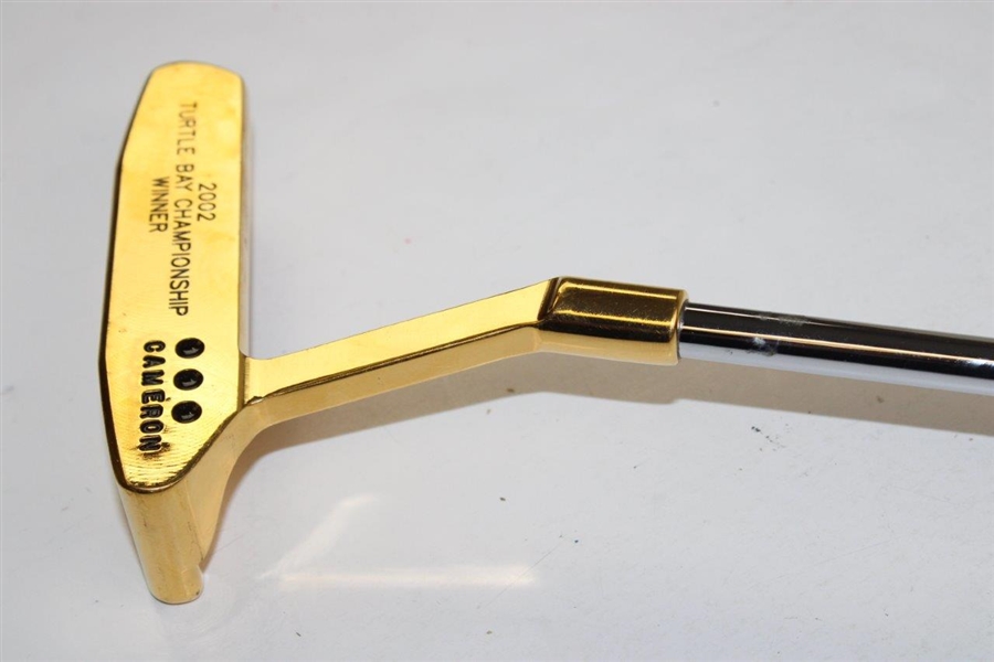 Hale Irwin's Scotty Cameron Gold Plated Putter for 2002 Turtle Bay Championship Win