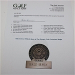 Hale Irwin's 1998 US Open at The Olympic Club Contestant Badge 