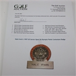 Hale Irwin's 1997 US Senior Open at Olympia Fields Contestant Badge 