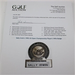 Sally Irwin's 1993 US Open Championship Player's Wife Badge