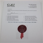 Sally Irwin's 1981 Ryder Cup at Walton Heath GC Player's Wife Badge