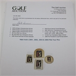 Hale Irwin's 2001, 2002, 2003 & 2004 PGA Tour Pins