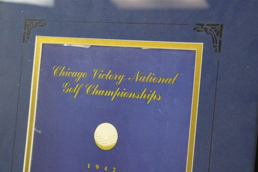 Ben Hogan Signed 1947 Chicago Victory National Golf Championships Program JSA ALOA