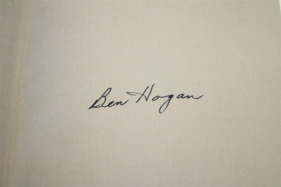 Ben Hogan Signed Ben Hogans Five Lessons Deluxe In Slip Case
