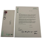 Gene Sarazen Signed Personal Letterhead to Rod Munday w/ Honorary Degree Content - 1979 JSA ALOA