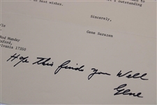 Gene Sarazen Signed Personal Letterhead to Rod Munday w/ Honorary Degree Content - 1979 JSA ALOA