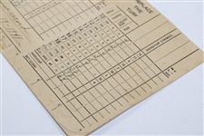 1941 Highland Meadows Golf Club of Ohio Course Record '64' Scorecard - Rod Munday Collection