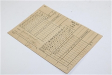 1941 Highland Meadows Golf Club of Ohio Course Record '64' Scorecard - Rod Munday Collection