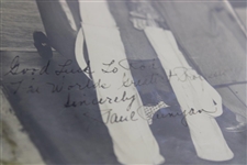 Paul Runyan Signed Standing w/Clubs Bag & Gentleman Outside Airplane Original Photo 