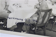 1948 Golf Exhibition Match at Harrisburg CC Original Photo w/Hogan, Sarazen, Munday & Others Around Table