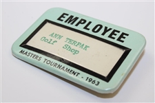 1963 Masters Tournament Employee Golf Shop Badge - Ann Terpak 