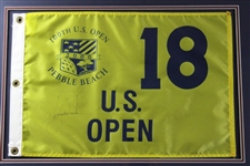Complete Tiger Woods Signed 'Tiger Slam' Flag Set - Deluxe Framed FULL JSA#XX59202