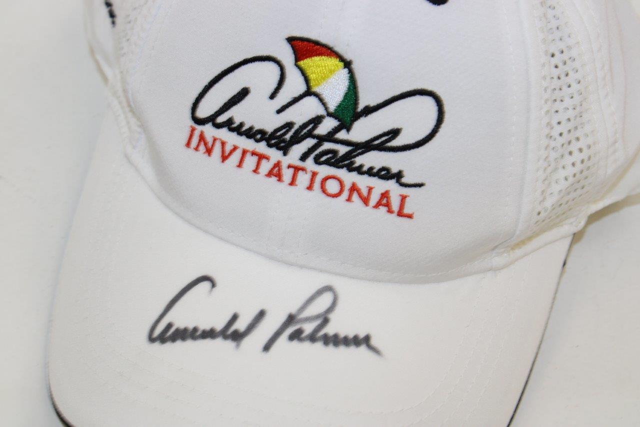 Lot Detail - Arnold Palmer Signed Arnold Palmer Invitational White Hat ...