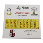 1980 Atlanta Golf Classic at Atlanta Country Club Trivet - Larry Nelson Scorecard Home Grown Hero