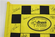 Multi-Signed Bruno's Memorial Classic 1992-2001 10th Ann. Course Flag JSA ALOA
