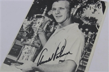 Arnold Palmer Signed 1954 Amateur Champion Photo JSA ALOA