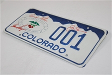Big 3 Palmer Nicklaus Player Signed 1993 Us Senior Open Co License Plate JSA ALOA